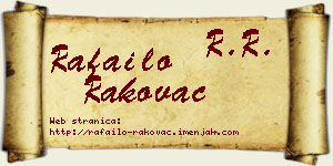 Rafailo Rakovac vizit kartica